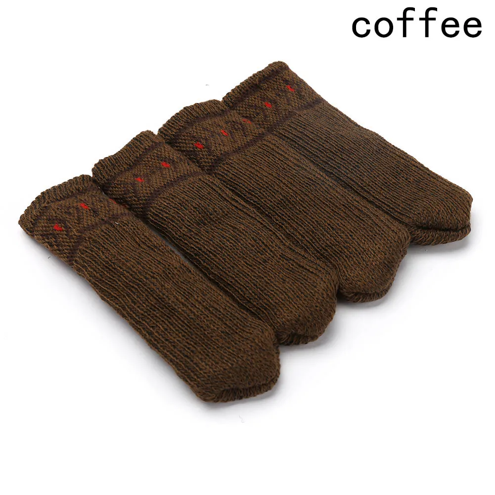 4Pcs/set Knit Home Flower Floor Protector Leg Sleeve Table Chair Foot Cover Socks Hot Sale