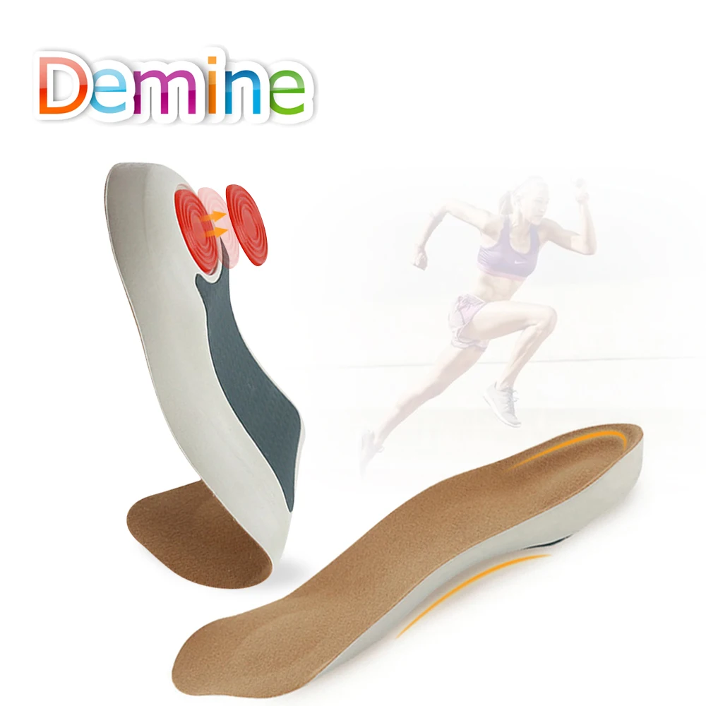 

Demine 3/4 Length Orthotics Insoles Flat Foot Orthotics Arch Support Half Shoe Pads Orthopedic Insoles Foot Care Inserts Unisex