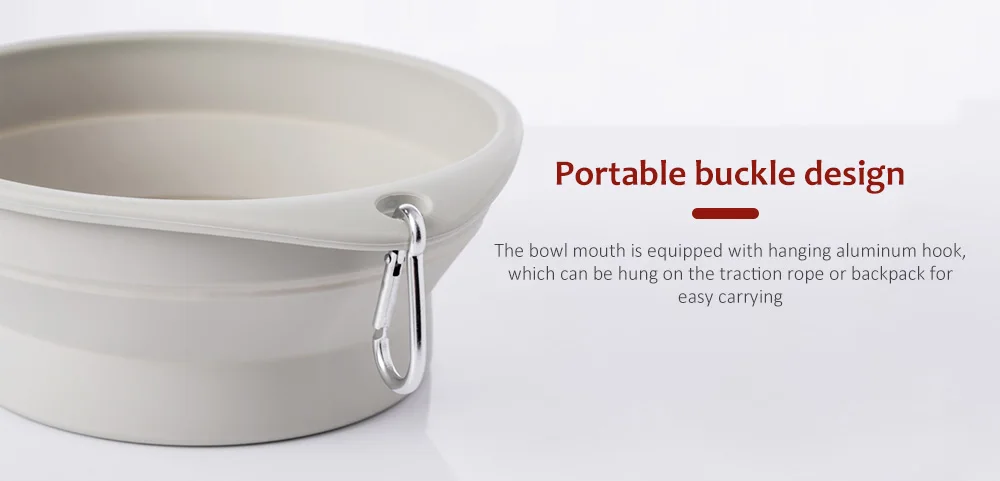 Jordan&Judy Folding Portable Pet Bowl 