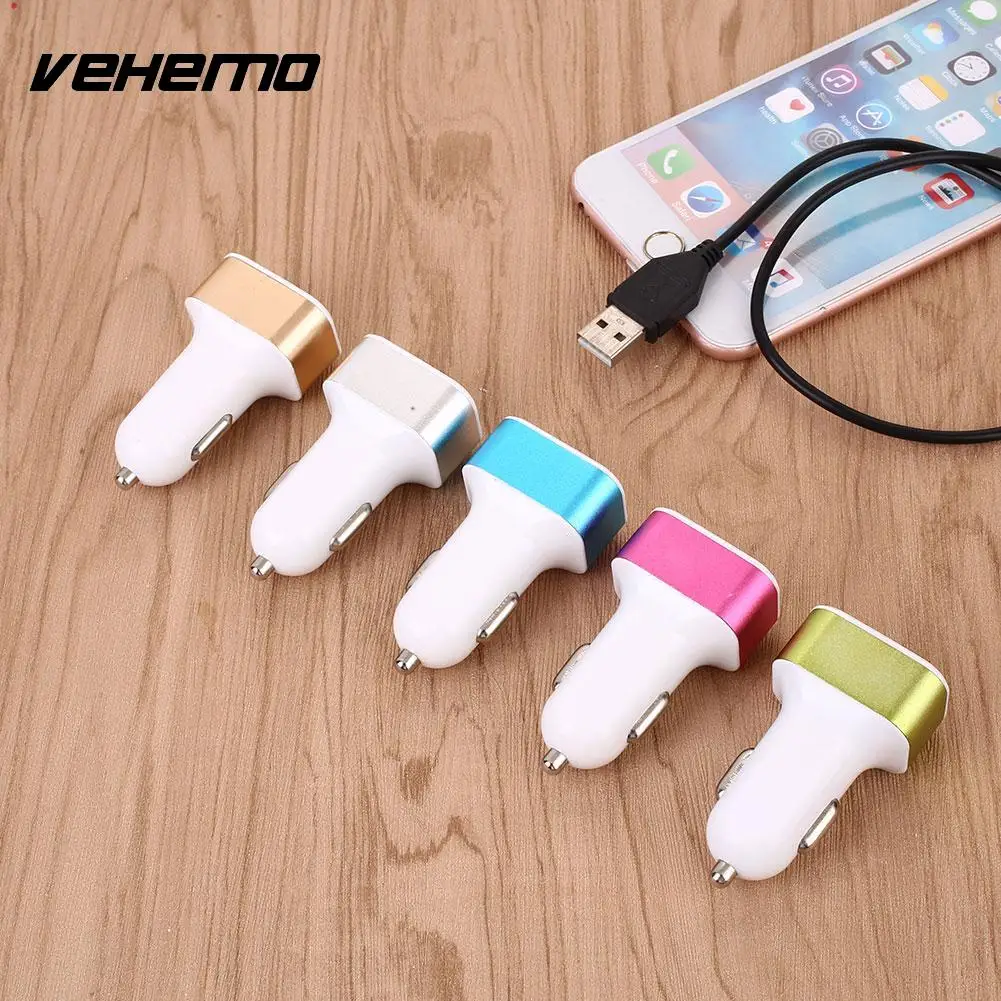 

Car Cigarette Lighter Power DC12-24V Dual USB 3 Ports Socket Splitter Charger