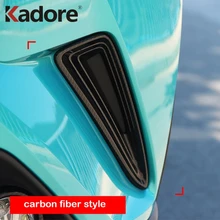 Для Toyota C-HR CHR 2016 2017 2018 углерода волокно передний бампер Гриль отделкой для вентиляционная решетка крышка обрамление Декор внешние аксессуары