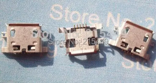 

100pcs/lot Micro 5pin USB connector 0.8 B type connector charging port for ZTE V880 and other mobile