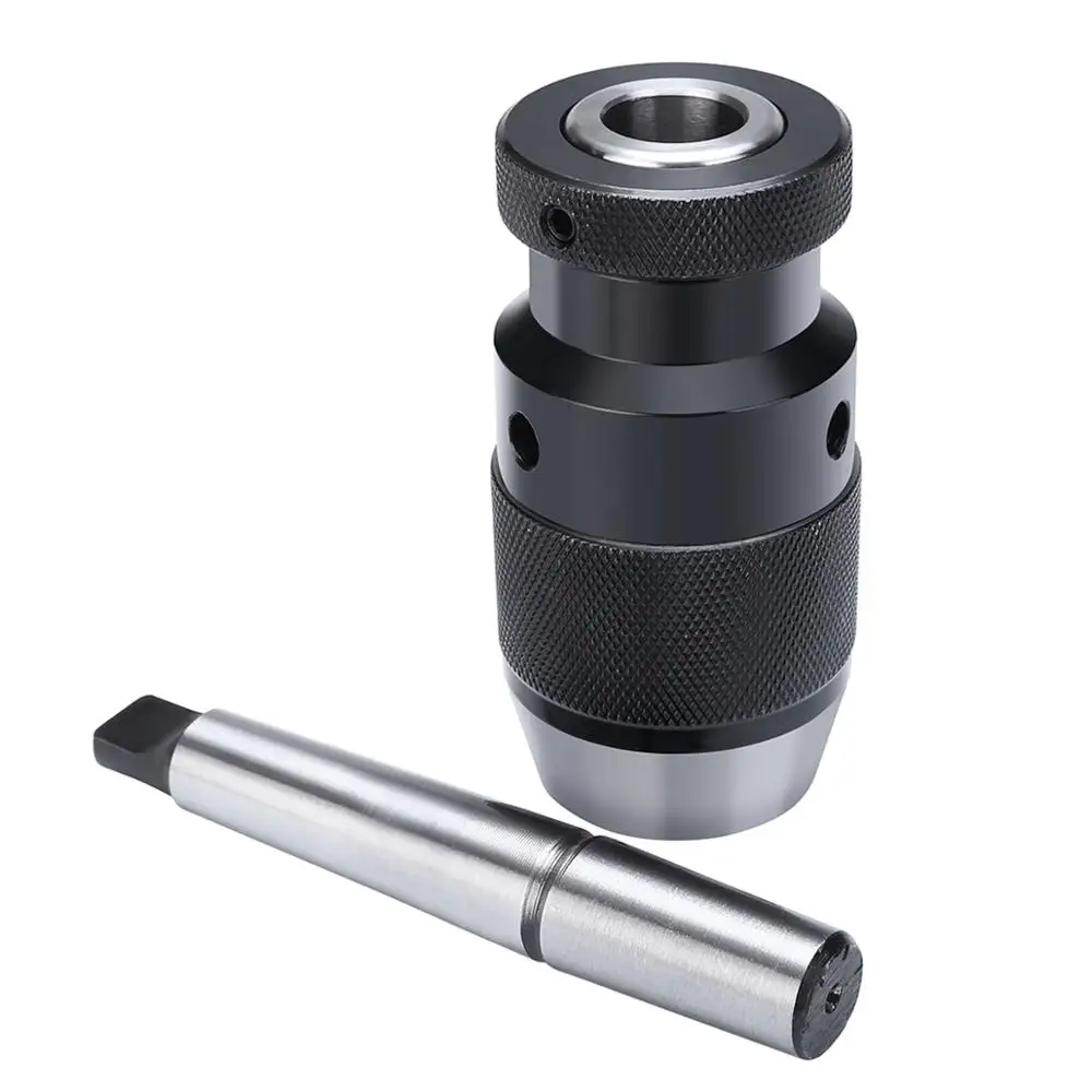

New B18 Self Tighten Keyless Drill Chuck Clamping Range 1-16mm + MT2-B16 Arbor for Lathe Drilling MK2 Mount Machine