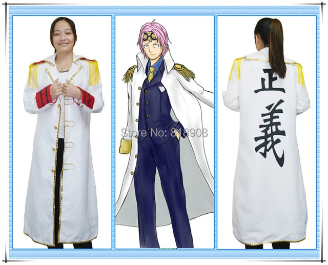 ワンピース海軍正義アニメ衣装マント漫画役割コスプレトレンチコート男と女性パーティー服 Aliexpress Mobile
