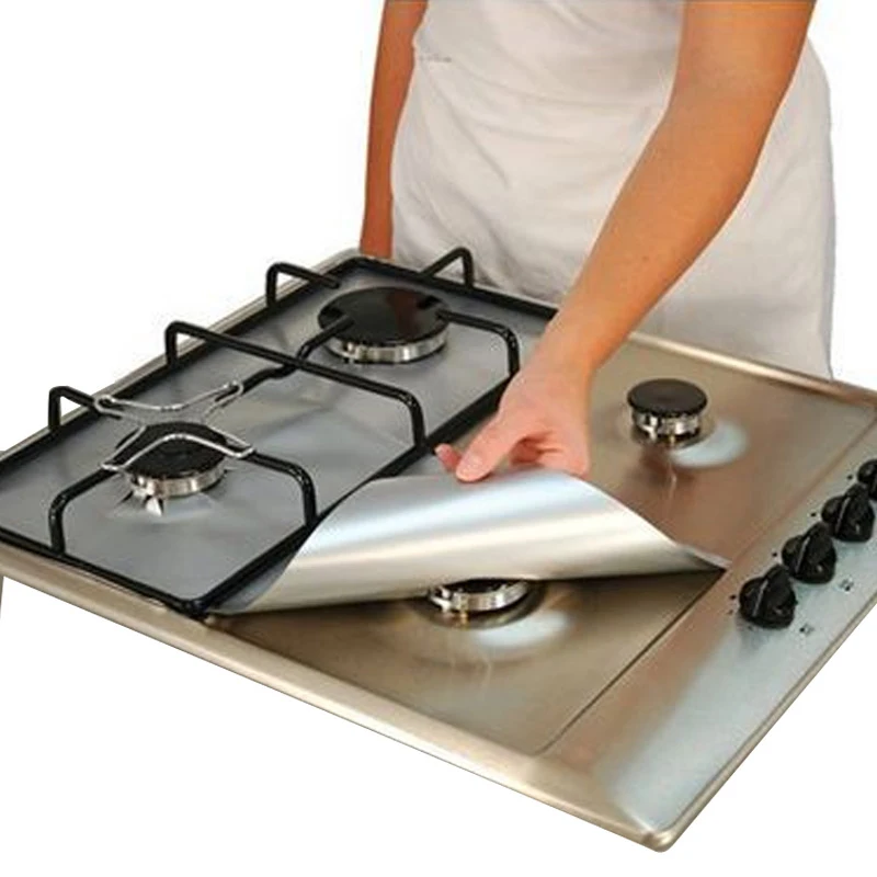 

Gas Stove Protectors 1pc Reusable Gas Stove Burner Cover Liner Mat Fire Injuries Protection Trivets Kitchen Specialty Tools