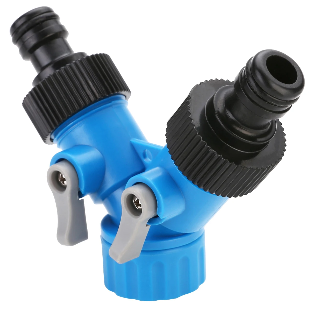 Mayitr 3/4" Two Way Tap Y Hose Pipe Garden Irrigation Splitter Tap Hose Connector Adapter Fitting For Garden Irrigation Tool