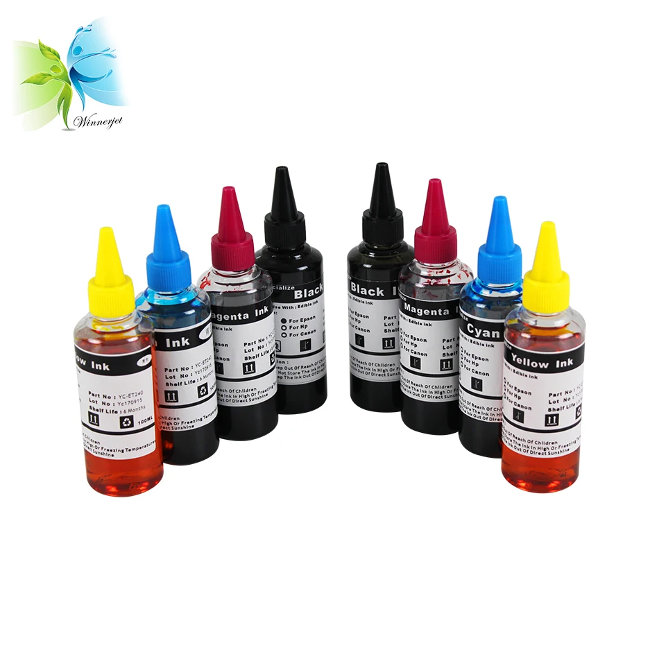 Winnerjet 100ml refill bottles for Canon edible ink printer