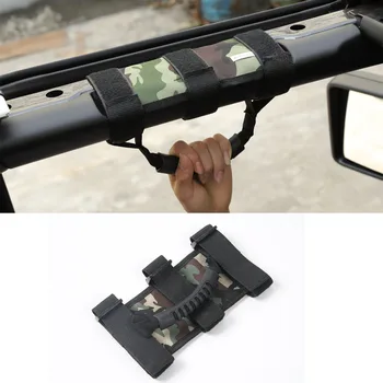

JXKaFa Fit For Jeep Wrangler TJ CJ YJ JK JL Car Roof Roll Bar Handle Grab Interior Armrest Accessories Styling Oxford ABS