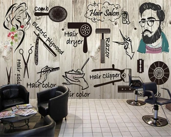

Custom modern Photo mural wallpaper hairdressing beauty nail shop background wallpaper for walls 3 d papel de parede Beibehang