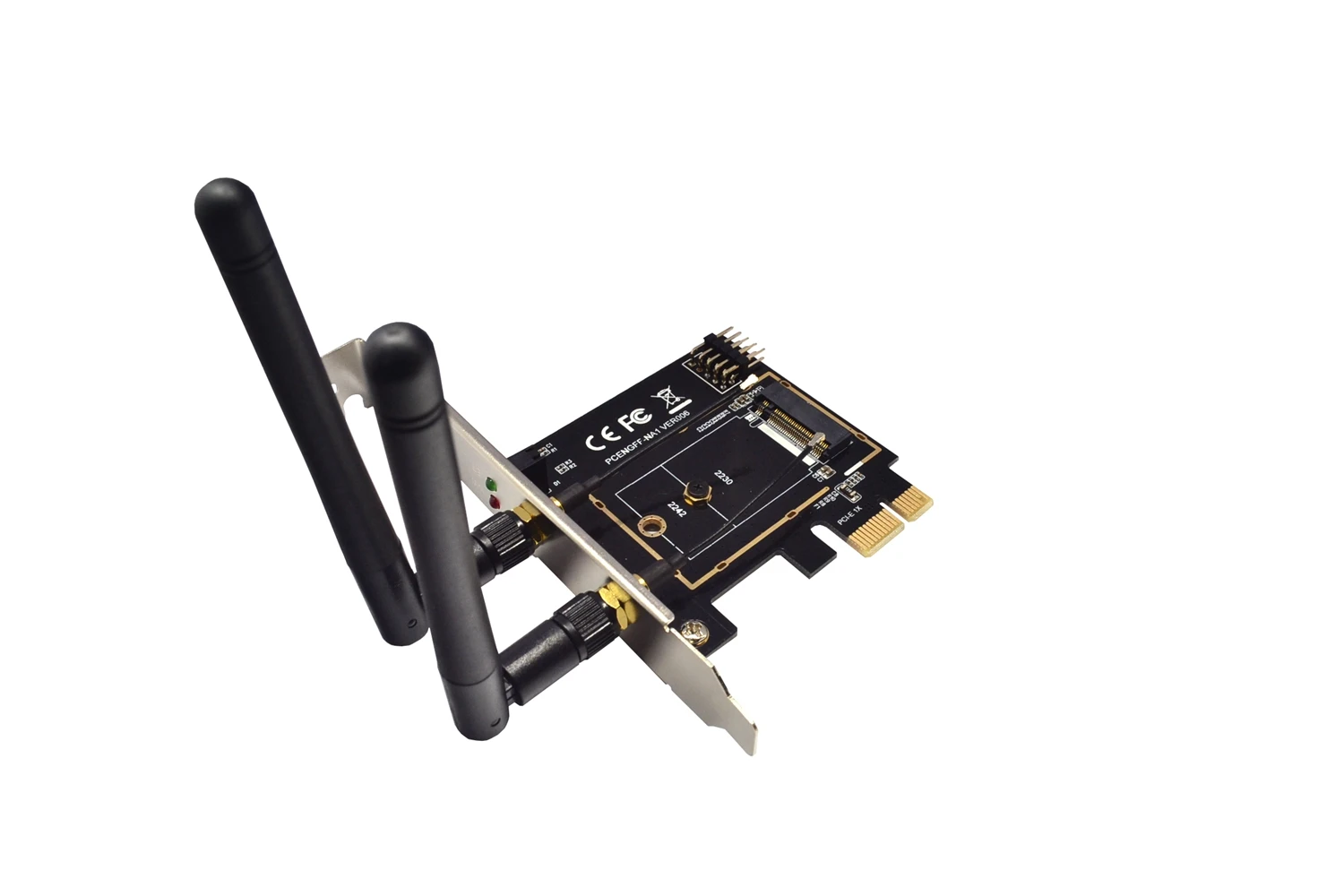M.2 Wifi адаптер M2 Ngff ключ A-E к Mini Pci Express Wifi Raiser PCI-E 1X NGFF Беспроводная поддержка 2230 2242 Mini Pcie сеть Ca