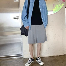 Летняя новая Корейская версия прилива мужской японский клетчатый Повседневный нейтральный ветер свободные Ins шорты большого размера