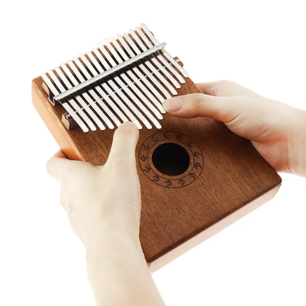 17 Key Marimba Wood Kalimba African Thumb Piano Finger Percussion