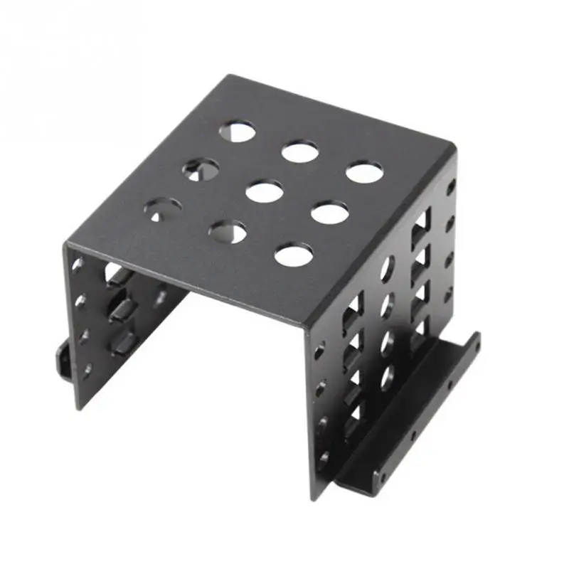

1pc Aluminum 4 Bay 2.5 in SATA HDD SSD to 3.5 in Bracket Adapter, 2.5 in to Floppy Hard Drive Disk Mounting Converter Kit