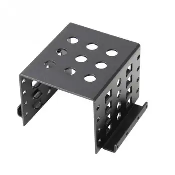 

1pc Aluminum 4 Bay 2.5 in SATA HDD SSD to 3.5 in Bracket Adapter, 2.5 in to Floppy Hard Drive Disk Mounting Converter Kit