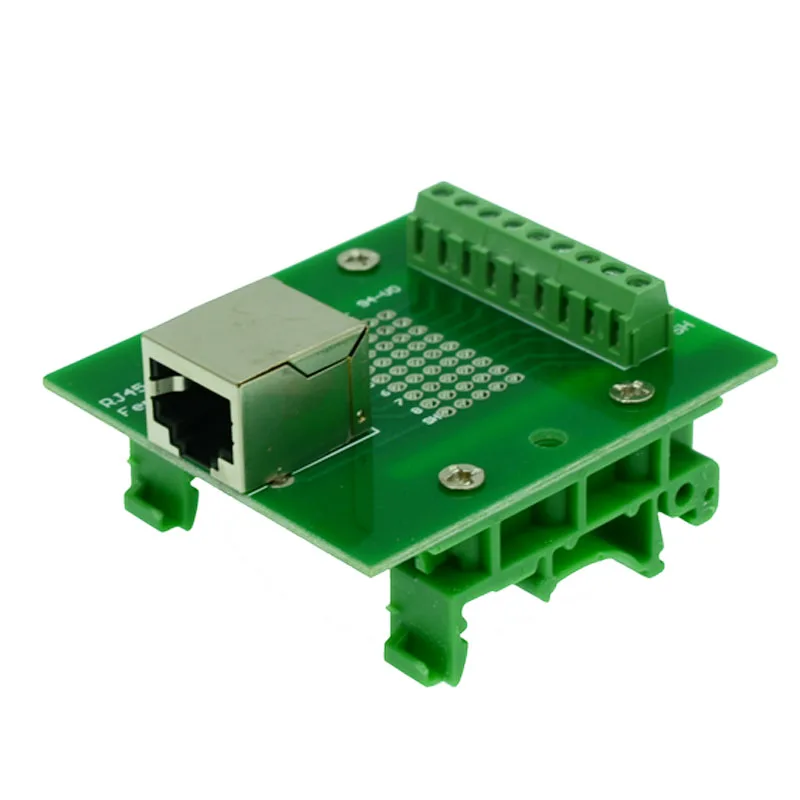 

RJ45 horizontal module RJ45 plug RJ45 connector RJ45 adapter Din Rail Mounting RJ45 to terminal block adapter