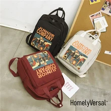 Крутая сумка для ноутбука, школьные сумки, корейский мультяшный студенческий рюкзак для девочек-подростков, школьная сумка, Модный женский рюкзак из полиэстера