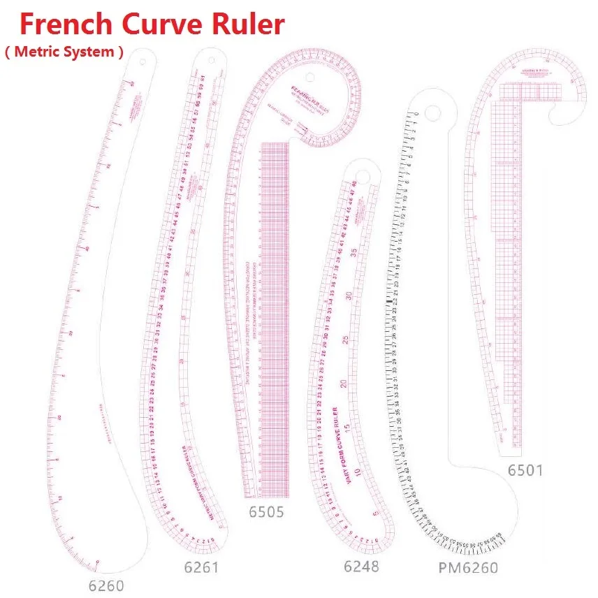 Французская кривая линейка в системе Metrc; линейки для пэчворка выберите модели/цвета от#6260#6261#6505#6248#6501#6346#6301#6360