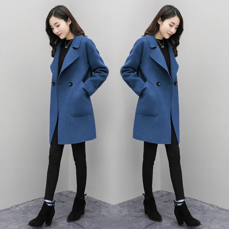 

KMETRAM Autumn Winter Jacket Women Woolen Coat Female Korean Long Coats and Jackets Women Clothes 2019 Chaqueta Mujer MY2203