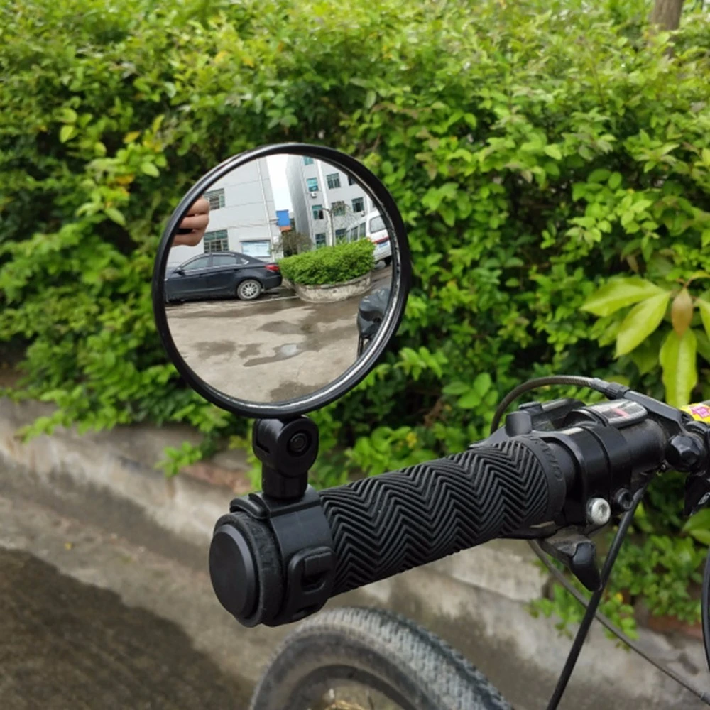 1PC Rearview Mirror 360° Rotate Bicycle Handlebar Portable Accessories