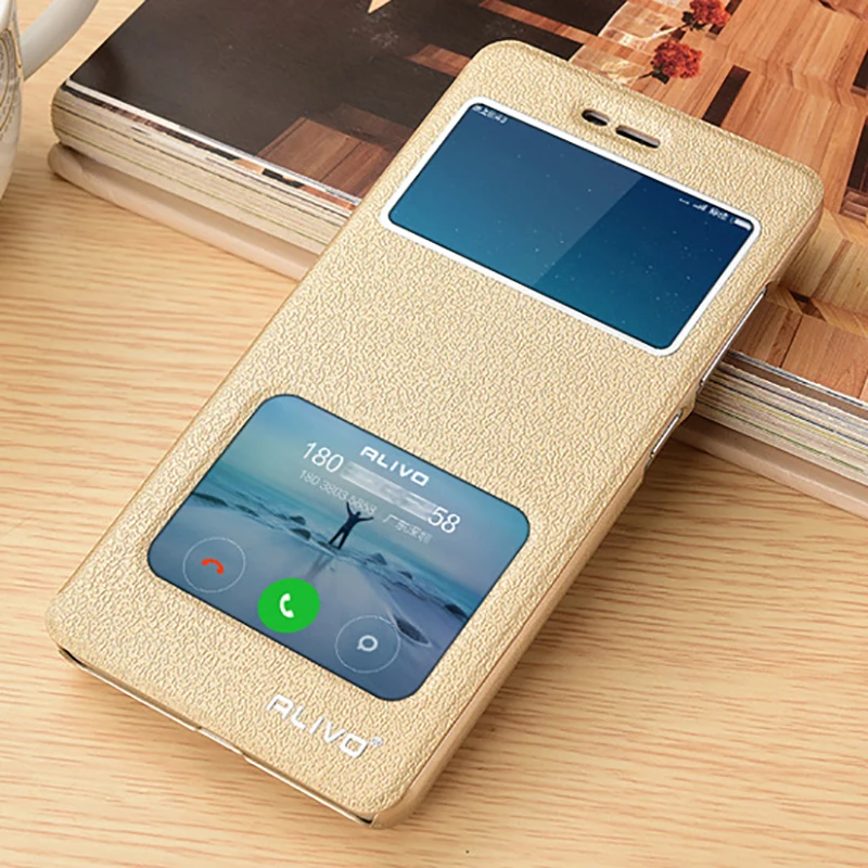Leather Case For Xiaomi Redmi 4X Mobile Phone Bag 5.0 Inch High Quality With Window View New Arrival Safety Protector Flip Case a-mobile-redmi : image Leather Case For Xiaomi Redmi 4X Mobile Phone Bag 5.0 Inch High Quality With Window View New Arrival Safety Protector Flip Case a-mobile-redmi