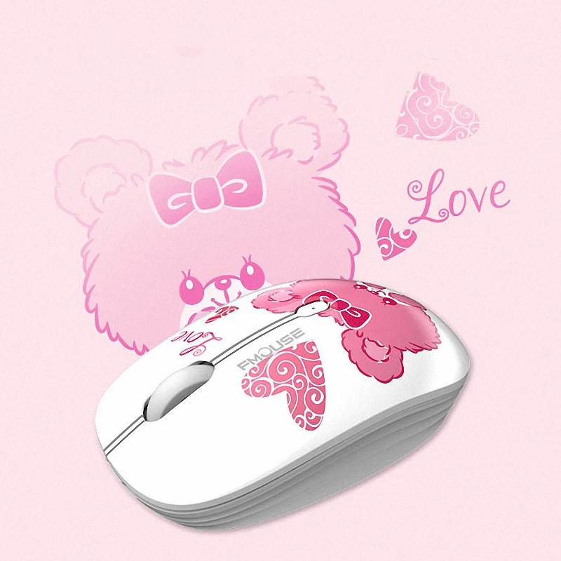 best pc gaming mouse M101 Wireless Mouse 2.4G Cute Silent Optical Cartoon Computer Mice With USB Receiver 1600DPI for Laptop Kid Girl Gift Macbook2022 new girls 2.4G Dual Model Wireless Bluetooth 5.0 Rechargeable Silent Cute Mouse Long Standby Multi Button Mouse For IOS PC Notebook white gaming mouse wireless
