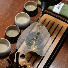 Ситечки для чая с листьями Bodhi PINNY, 2 шт./лот, 10 см* 9 см, натуральные чайные заварники, аксессуары для чайных церемоний, чайный лист, фильтр для специй