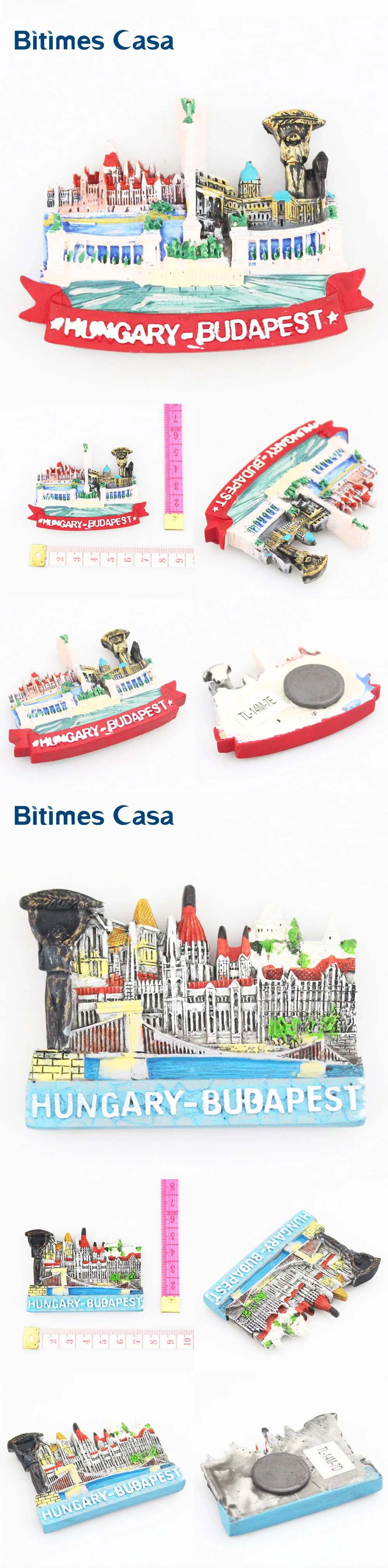 3D  Hungary Fridge Magnet -0-3