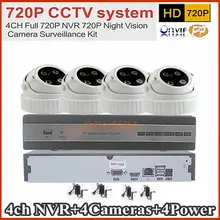 4CH NVR CCTV System 1.0MP IP Camera Video Security Surveillance System NVR Recorder System Kit Standalone Camera System