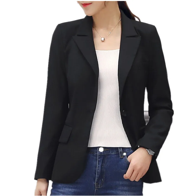 Plus Size 4XL Small Suit Jacket Female 2018 Blazer Feminino Spring Work ...