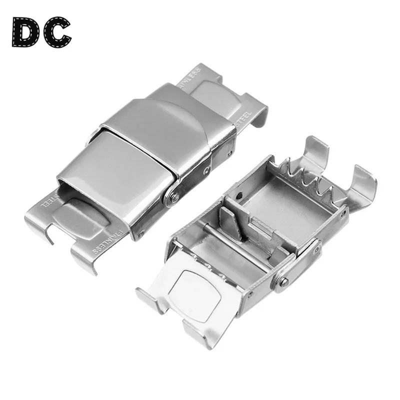 

DC 5pcs/lot Stainless Steel End Fastener Hook Clasps Connectors for Flat Leather Cord Necklace Bracelet Jewelry Making Supplies