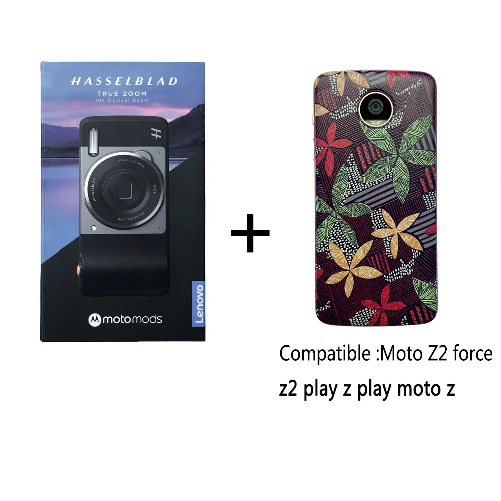 Камера Hasselblad с настоящим зумом для Motorola Moto Z4, Z3 play, Moto Z2 Force, Z2 play, Moto Z Play, Z Force Droid phone, Moto mod - Цвет: add black leaf