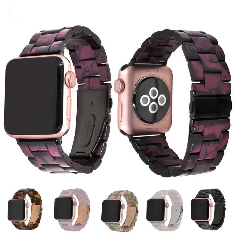 

Imitation Ceramic Watch Band For Apple Watch Iwatch Strap Waterproof Men Women Apple Watch Band Strap 38mm 42mm For Series 1 2 3
