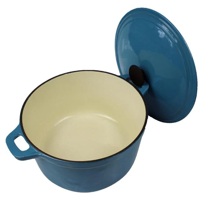 

Free shipping 28CM Cast Iron Enamel Pot Stew Thick Pig Iron Uncoated Porridge Increase Stew Pot Soup Stock Stew Soup Stock Pots