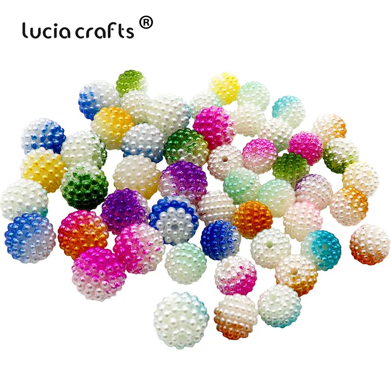 

10/12mm ABS Round Imitation Pearl Beads Gradient Color Loose Beads With Hole Clothes Jewelry Making Accessories 028019013