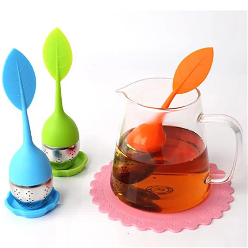 Sweet Leaf Folwer Silicone Tea tool Interesting Kitchen Tools Cute Mr Teapot Tea Infuser Tea