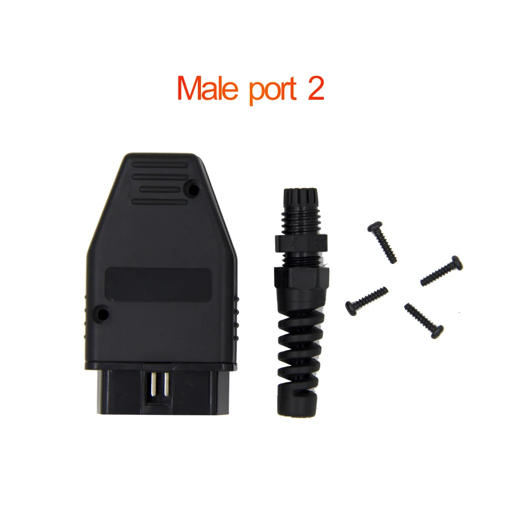 16pin женский разъем obd2 адаптер автомобильный диагностический для elm327