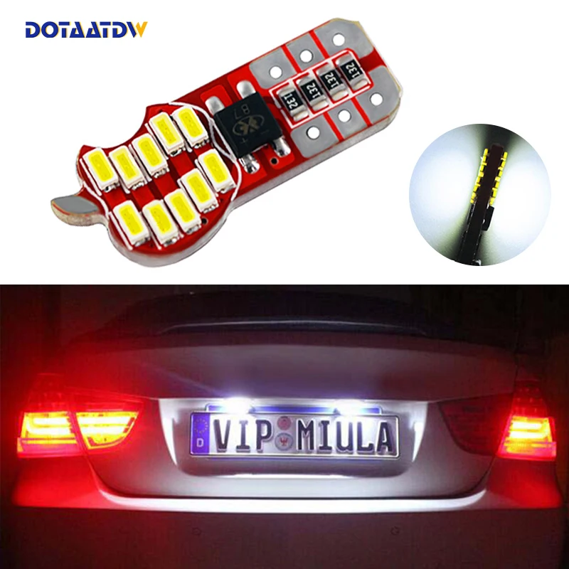 

DOTAATDW 1x T10 W5W License Number Plate Light LED Bulbs Lamp For Toyota Corolla Avensis Yaris Rav4 Auris Hilux Prius