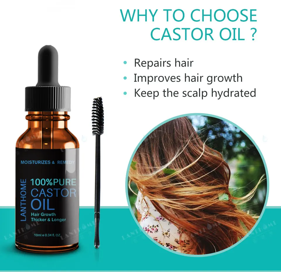 Натуральные касторовое масло для роста волос, эфирные масла, успокаивающие, предотвращают старение кожи, масло Ricino, органический удлинитель ресниц сыворотка для роста ресниц