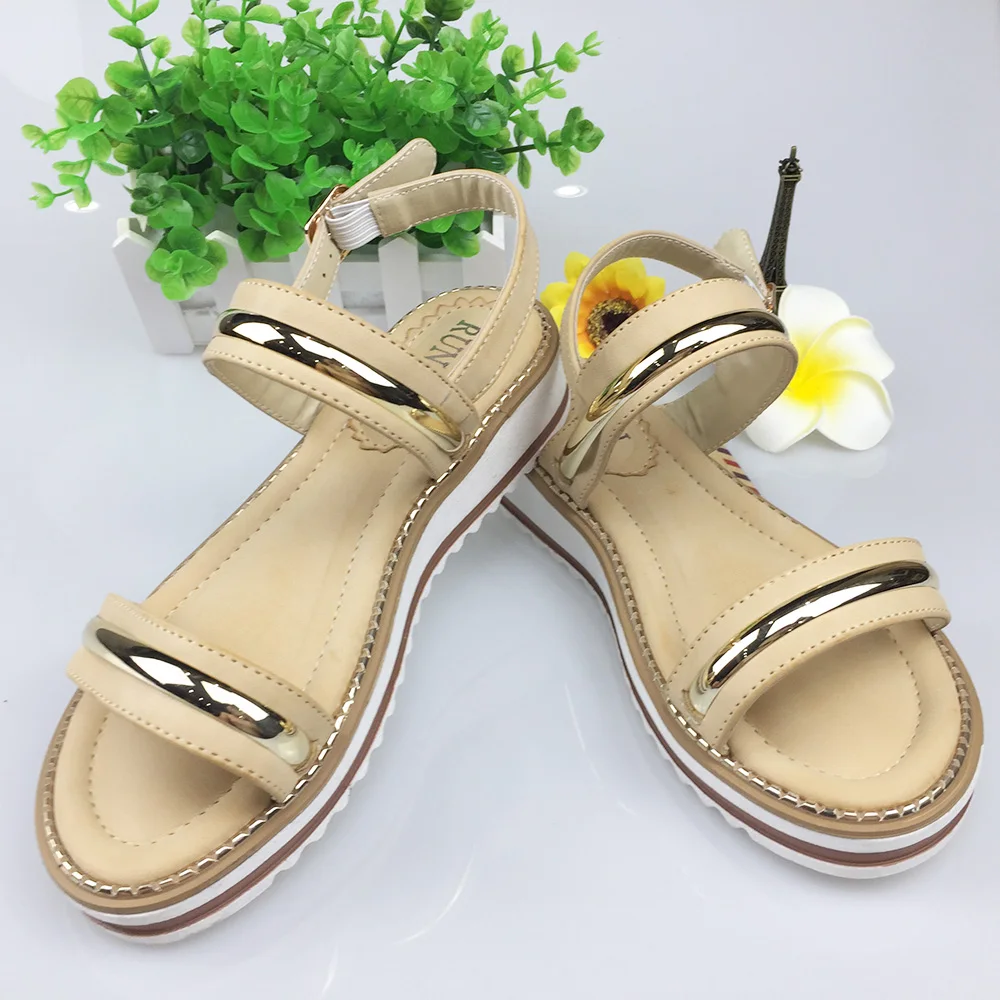 HEYIYI Women Casual Sandals Lightweight Wedge Platform Flat Heels