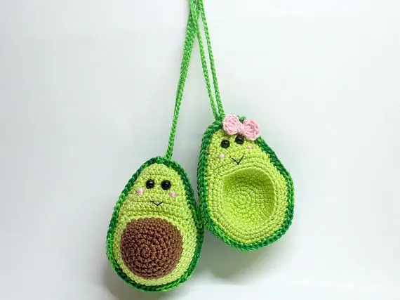 Crochê Brinquedos Amigurumi Abacate Amantes 4 Brinquedos e hobbies