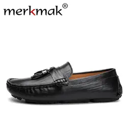 Merkmak/Новые мужские лоферы, роскошная Брендовая обувь из натуральной кожи, Мужская Осенняя обувь для мужчин, удобная Уличная обувь на