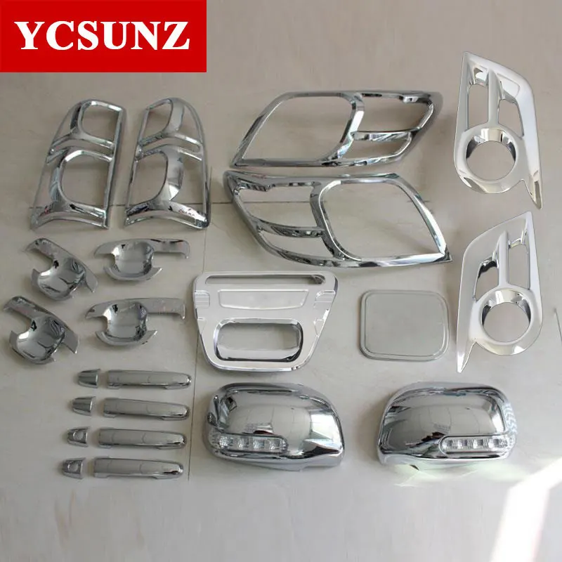 Chrome Car Accessories ABS Chrome Kits For Toyota Hilux Vigo SR5 2012