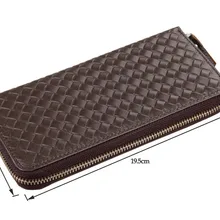 Модный кошелек из натуральной кожи с большой вместительностью coffee Carteira 8067C