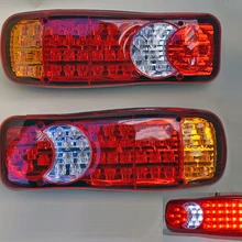 Vehemo 1 шт. 46LED универсальные прочные задние лампы Трейлер Габаритные сигналы для грузовиков Автомобильные предупреждающие огни супер яркий автомобиль
