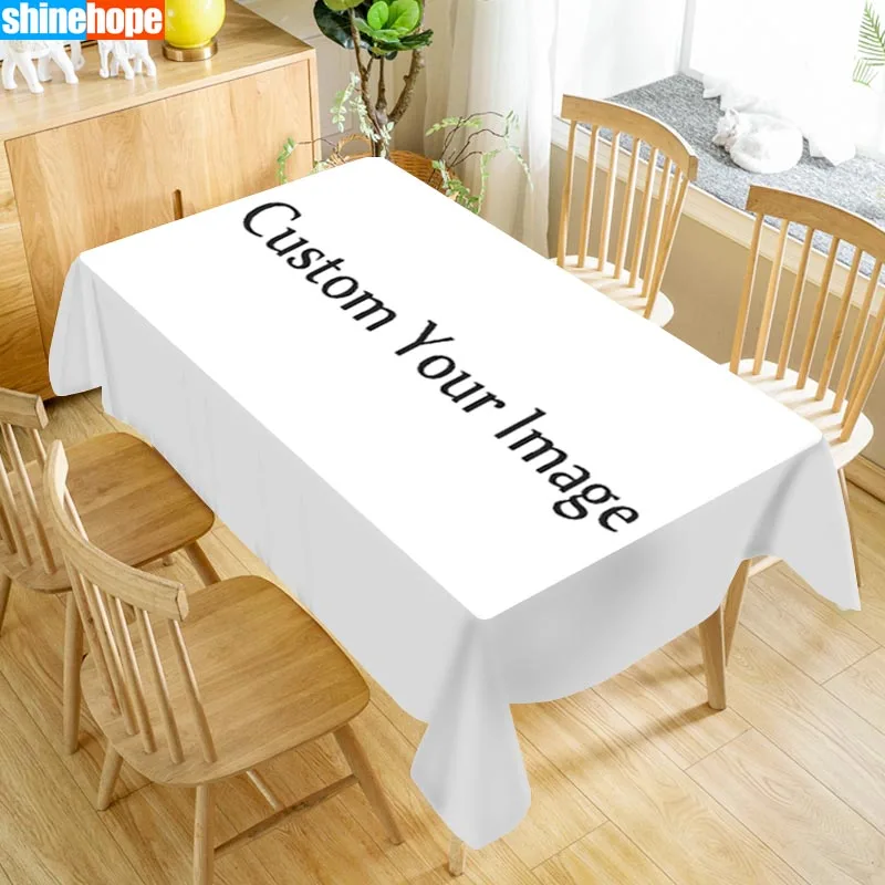  Customize Any Pattern Tablecloth Square/Rectangular Christmas/Wedding/Party/White Table Cover Anime