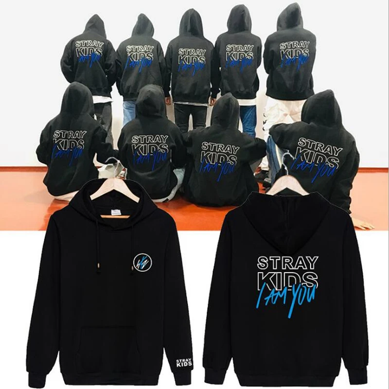  Kpop Stray Kids Album I am YOU men hoodies sweatshirts for spring Autumn black unisex Pullover hoody sweatshirt (1)