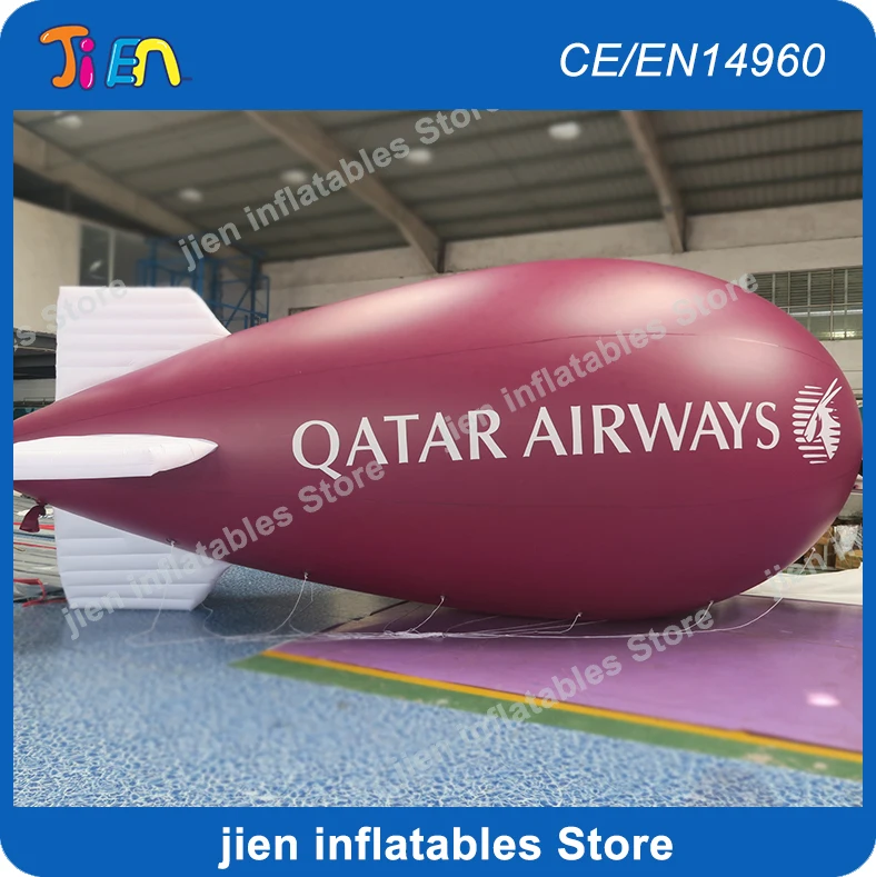 

Free air shipping! Cheap inflatable advertising balloons / big inflatable air blimp/ air ship/ helium balloon for sale