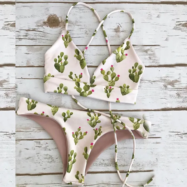 cactus print swimsuit