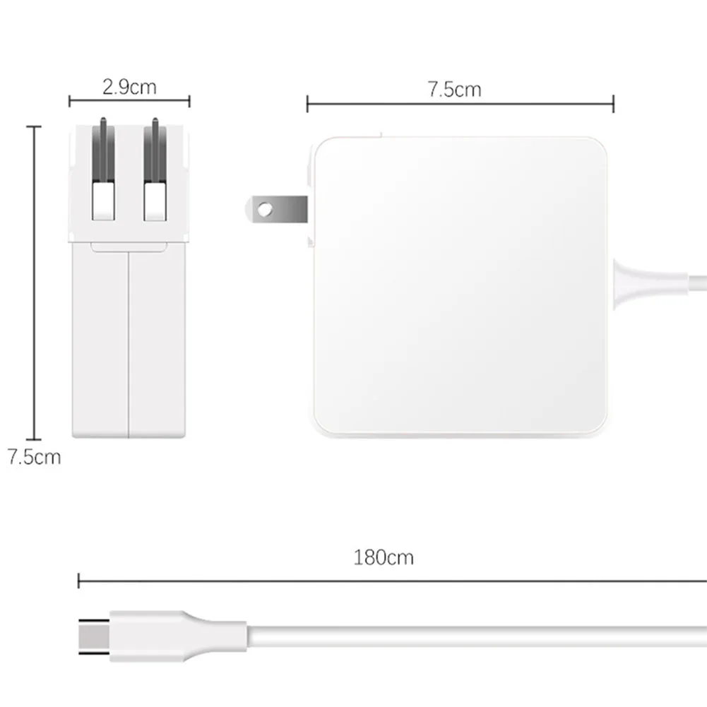 61 W быстрое зарядное устройство Тип ноутбук тип-c Зарядное устройство блок питания розеточного типа, США, Великобритании ЕС штекер USB кабель для передачи данных для адаптер Apple