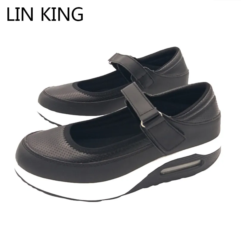 Женские кроссовки из ПУ кожи с низким верхом на платформе|shoe height|shoe height increaseshoes pu |